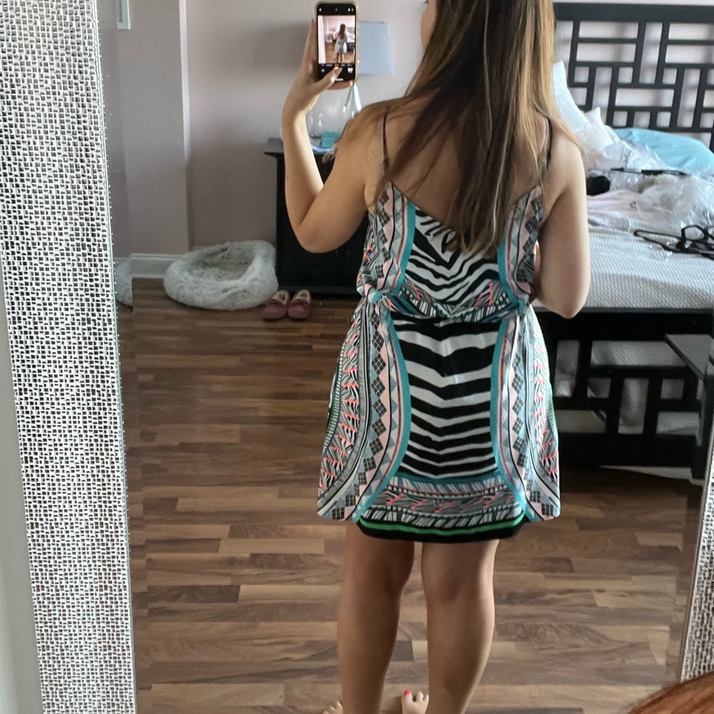 Express Wild Pattern Spaghetti Strap Summer Dress - image 2